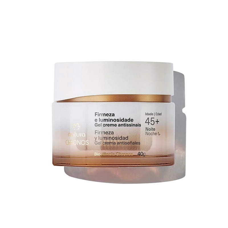 GEL CREMA ANTISEÑALES FIRMEZA Y LUMINOSIDAD 45 + CHRONOS - NATURA